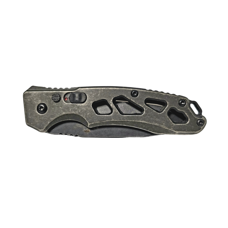 Bear & Son 4" Titanium Handle Automatic Stonewash