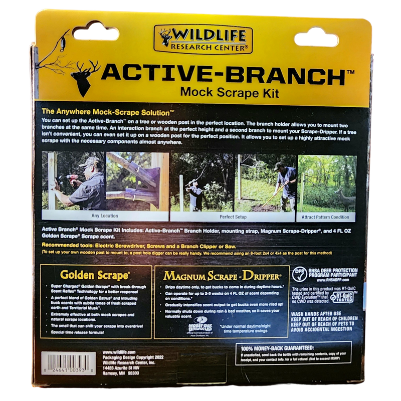 Wildlife Research Center Active-Branch Mock Scrape Kit
