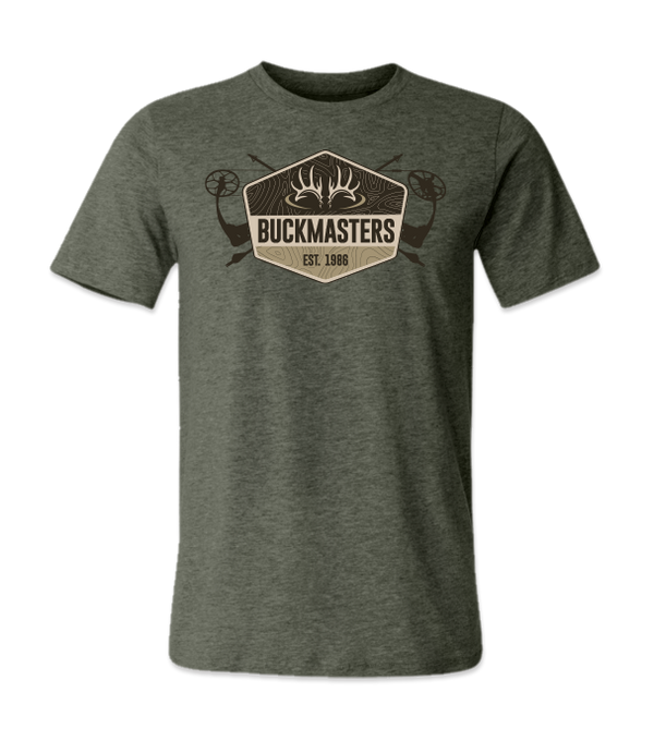 Buckmasters "EST. 1986" Heather Military Green Short Sleeve Tee