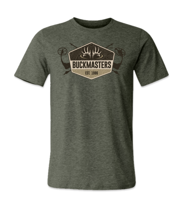 Buckmasters "EST. 1986" Heather Military Green Short Sleeve Tee