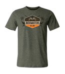 Buckmasters "EST. 1986" Heather Military Green & Orange Short Sleeve Tee