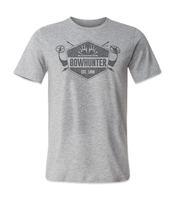 Buckmasters "BOWHUNTER" Athletic Heather Short Sleeve Tee