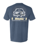 Buckmasters "ON THE ROAD" Blue Jean Comfort Color Short Sleeve Pocket Tee