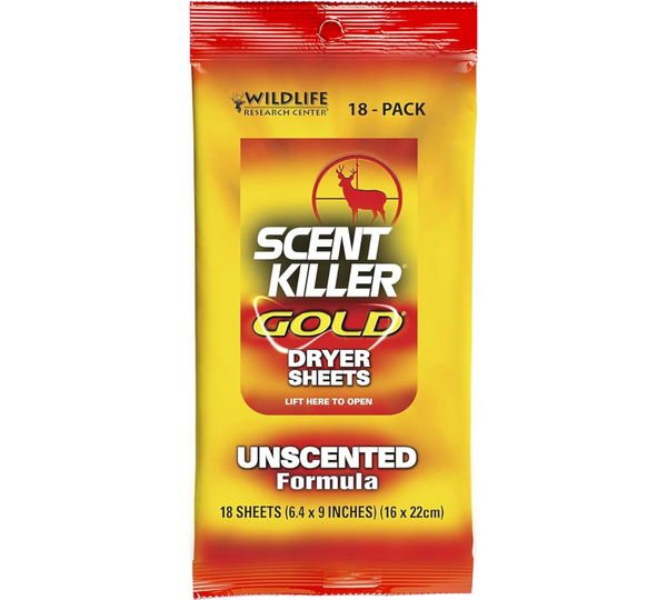 Wildlife Research Center Scent Killer Gold Dryer Sheets
