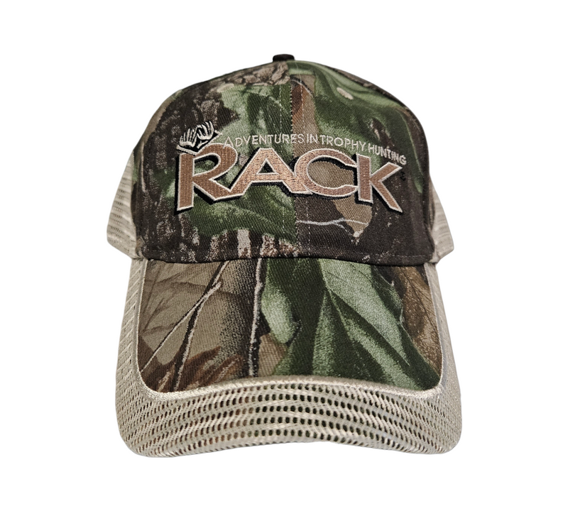 Rack Adventure Trophy Hunting Camo Hat with mesh back