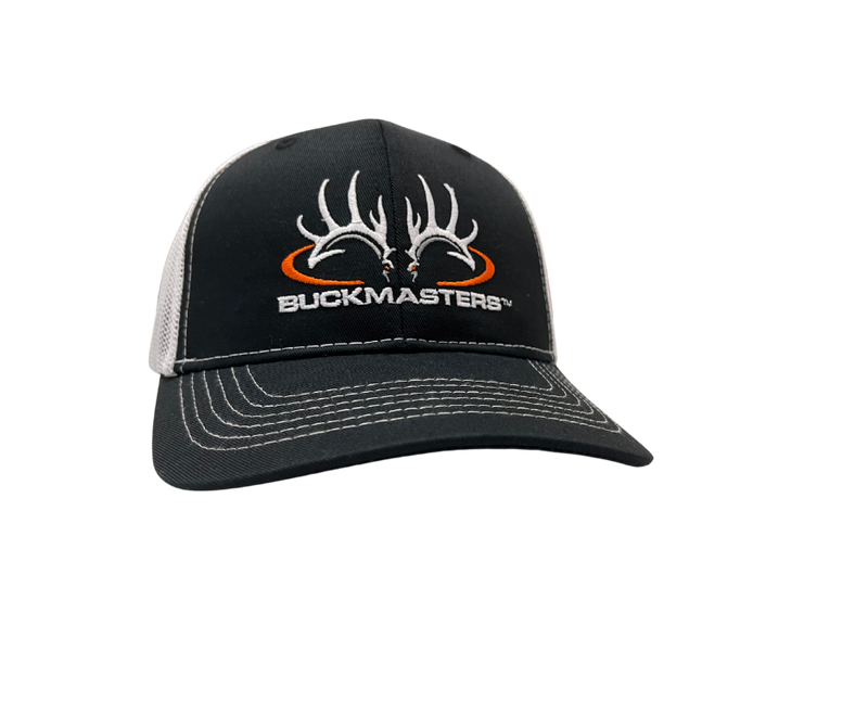 2023 Black and White Mesh Buckmasters Hat