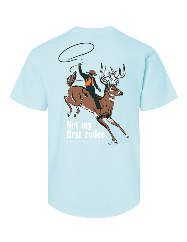 Buckmasters "Not My First Rodeo" Youth Short Sleeve Tee Blue