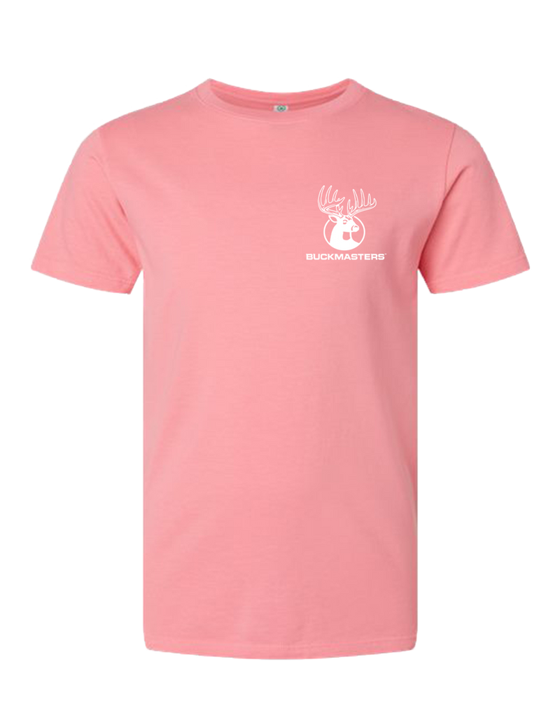 Buckmasters "Not My First Rodeo" Youth Short Sleeve Tee Pink