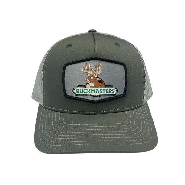 Buckmasters Vintage Logo Woven Patch Richardson Split Beetle/Quarry Hat
