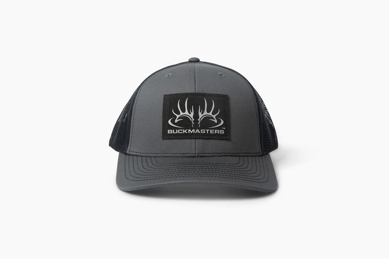 Buckmasters Richardson 112 Split Charcoal/Black with Leather Patch hat