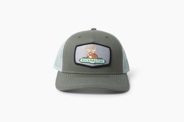 Buckmasters Vintage Logo Woven Patch Richardson Split Beetle/Quarry Hat