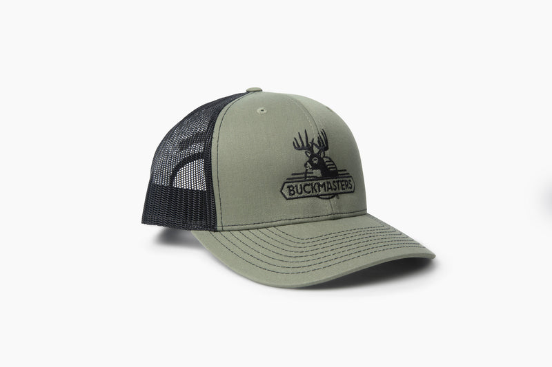 Buckmasters Vintage Logo Richardson 112 Split Loden/Black hat