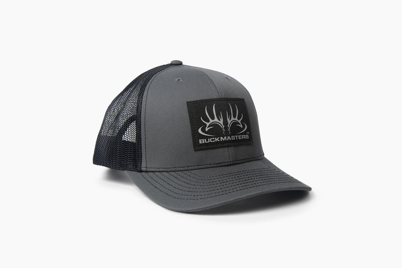 Buckmasters Richardson 112 Split Charcoal/Black with Leather Patch hat