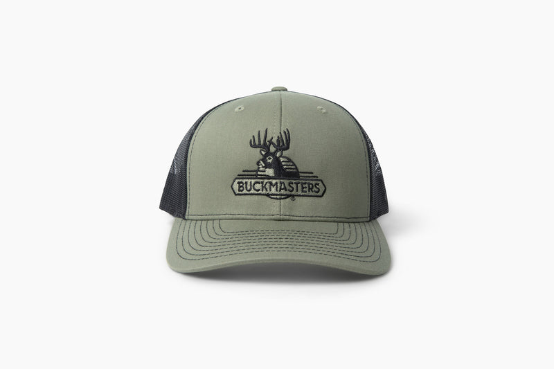 Buckmasters Vintage Logo Richardson 112 Split Loden/Black hat