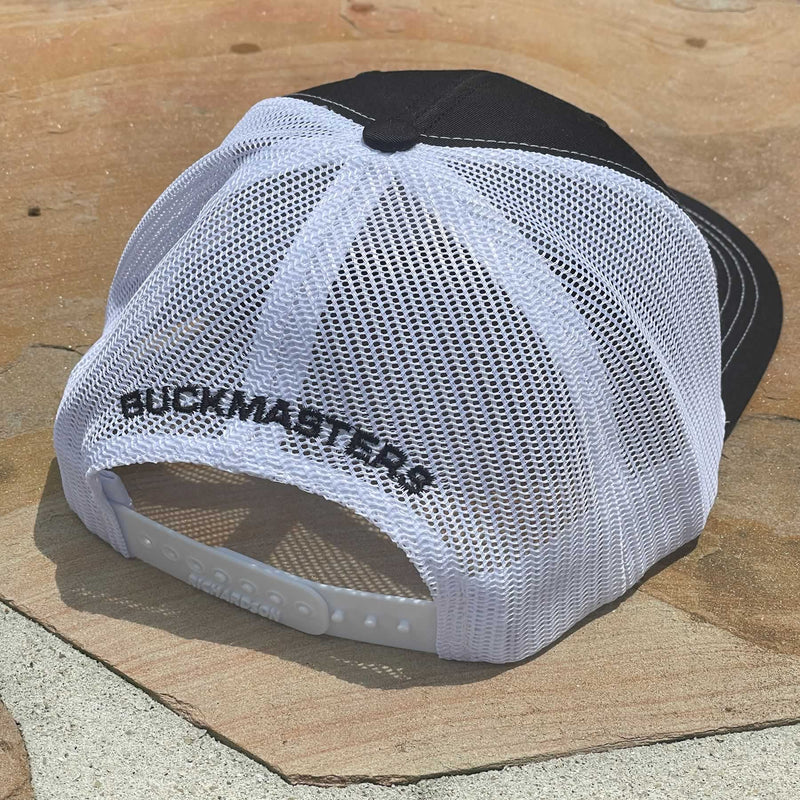 2022 Black and White Mesh Buckmasters Hat