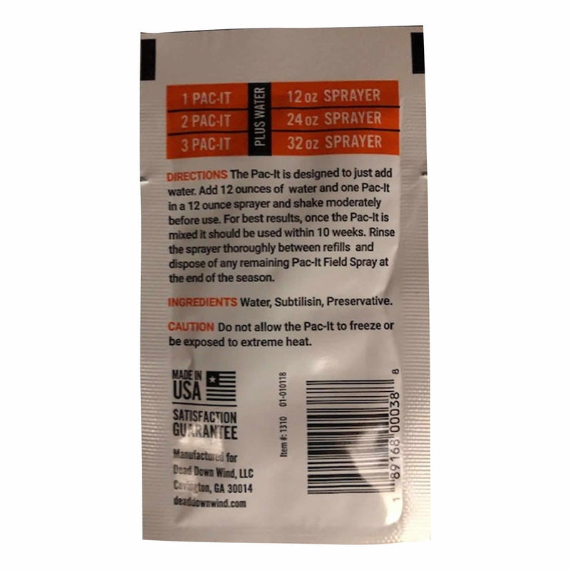 Dead Down Wind Evolve Field Spray Concentrate 3 Pac-It Refills